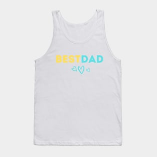 BEST DAD GIFT FOR FATHER'S DAY GIFT DAD LOVE HEART Tank Top